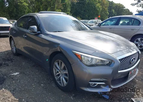 2015 Infiniti Q50 Premium from USA, damaged, VIN JN1BV7ARXFM390920